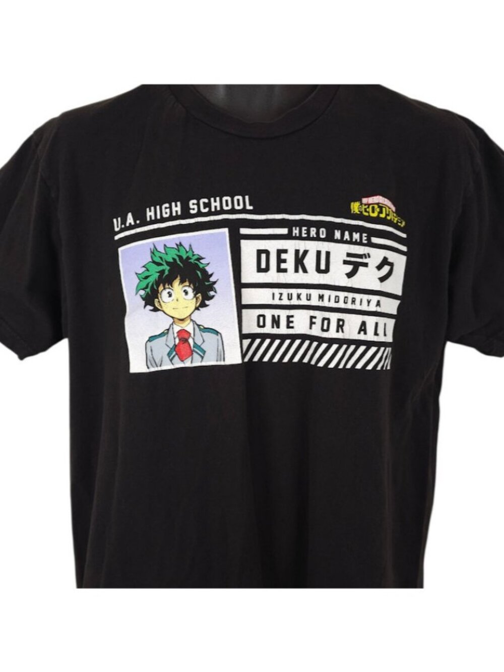 My Hero Academia T Shirt Mens Size Large Black Japanese Manga Anime Series